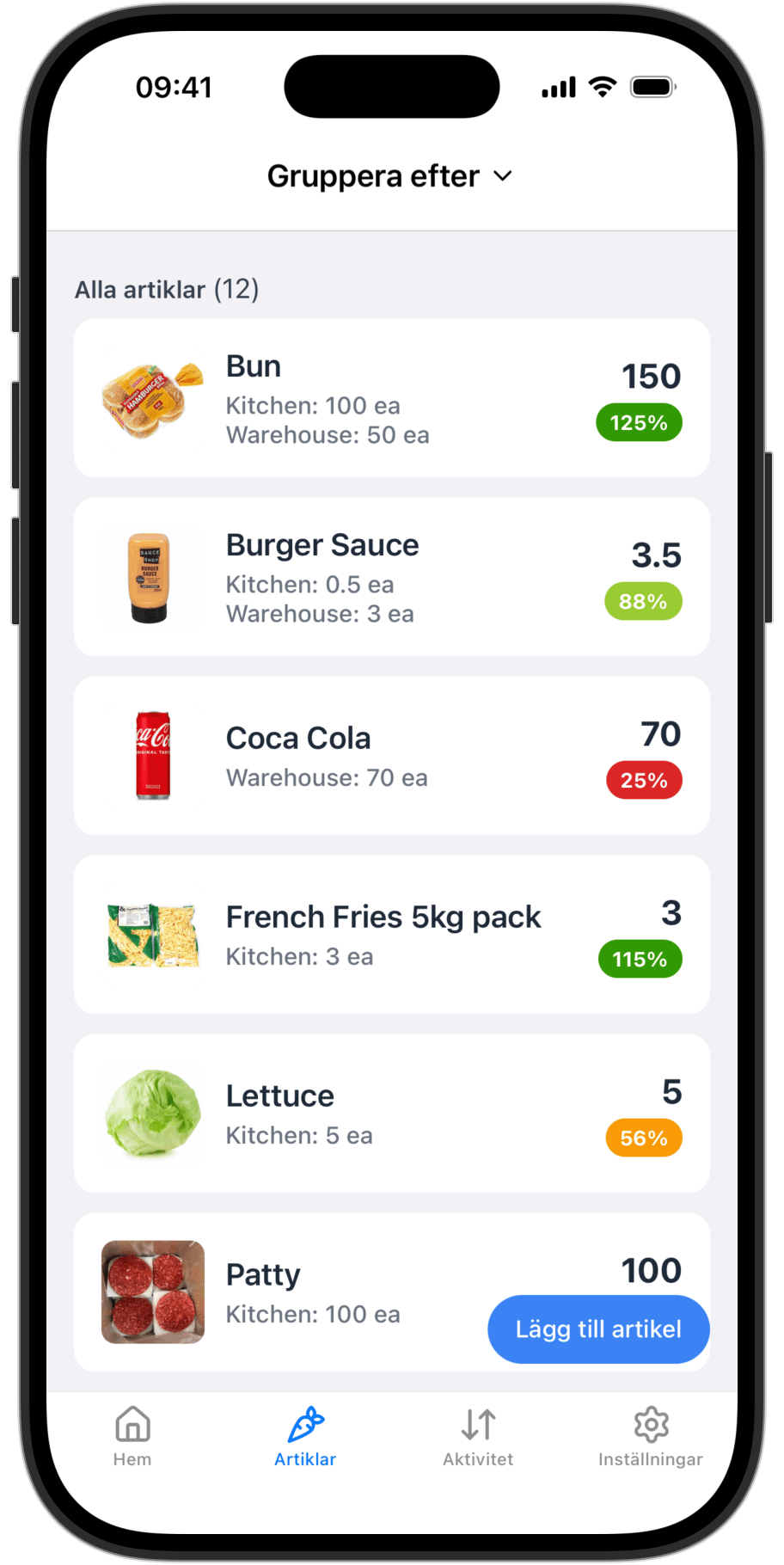 Quanty app on iPhone